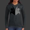 Ladies 100% Ring Spun Cotton Long Sleeve Hooded T Shirt Thumbnail