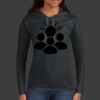 Ladies 100% Ring Spun Cotton Long Sleeve Hooded T Shirt Thumbnail