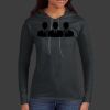 Ladies 100% Ring Spun Cotton Long Sleeve Hooded T Shirt Thumbnail
