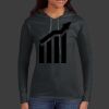 Ladies 100% Ring Spun Cotton Long Sleeve Hooded T Shirt Thumbnail