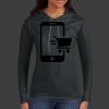 Ladies 100% Ring Spun Cotton Long Sleeve Hooded T Shirt Thumbnail
