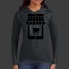 Ladies 100% Ring Spun Cotton Long Sleeve Hooded T Shirt Thumbnail