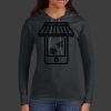 Ladies 100% Ring Spun Cotton Long Sleeve Hooded T Shirt Thumbnail