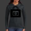 Ladies 100% Ring Spun Cotton Long Sleeve Hooded T Shirt Thumbnail