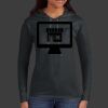 Ladies 100% Ring Spun Cotton Long Sleeve Hooded T Shirt Thumbnail