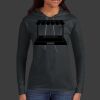 Ladies 100% Ring Spun Cotton Long Sleeve Hooded T Shirt Thumbnail