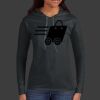 Ladies 100% Ring Spun Cotton Long Sleeve Hooded T Shirt Thumbnail