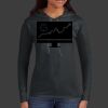 Ladies 100% Ring Spun Cotton Long Sleeve Hooded T Shirt Thumbnail