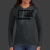 Ladies 100% Ring Spun Cotton Long Sleeve Hooded T Shirt Thumbnail