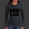 Ladies 100% Ring Spun Cotton Long Sleeve Hooded T Shirt Thumbnail
