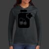 Ladies 100% Ring Spun Cotton Long Sleeve Hooded T Shirt Thumbnail