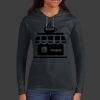 Ladies 100% Ring Spun Cotton Long Sleeve Hooded T Shirt Thumbnail