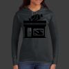 Ladies 100% Ring Spun Cotton Long Sleeve Hooded T Shirt Thumbnail