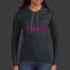 Ladies 100% Ring Spun Cotton Long Sleeve Hooded T Shirt Thumbnail