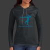 Ladies 100% Ring Spun Cotton Long Sleeve Hooded T Shirt Thumbnail