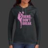 Ladies 100% Ring Spun Cotton Long Sleeve Hooded T Shirt Thumbnail