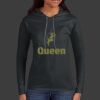 Ladies 100% Ring Spun Cotton Long Sleeve Hooded T Shirt Thumbnail