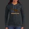 Ladies 100% Ring Spun Cotton Long Sleeve Hooded T Shirt Thumbnail