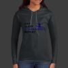 Ladies 100% Ring Spun Cotton Long Sleeve Hooded T Shirt Thumbnail