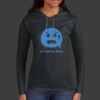 Ladies 100% Ring Spun Cotton Long Sleeve Hooded T Shirt Thumbnail