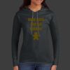 Ladies 100% Ring Spun Cotton Long Sleeve Hooded T Shirt Thumbnail