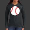 Ladies 100% Ring Spun Cotton Long Sleeve Hooded T Shirt Thumbnail