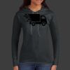 Ladies 100% Ring Spun Cotton Long Sleeve Hooded T Shirt Thumbnail