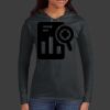 Ladies 100% Ring Spun Cotton Long Sleeve Hooded T Shirt Thumbnail