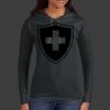 Ladies 100% Ring Spun Cotton Long Sleeve Hooded T Shirt Thumbnail