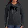 Ladies 100% Ring Spun Cotton Long Sleeve Hooded T Shirt Thumbnail