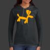 Ladies 100% Ring Spun Cotton Long Sleeve Hooded T Shirt Thumbnail