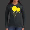 Ladies 100% Ring Spun Cotton Long Sleeve Hooded T Shirt Thumbnail