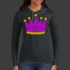Ladies 100% Ring Spun Cotton Long Sleeve Hooded T Shirt Thumbnail