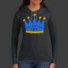 Ladies 100% Ring Spun Cotton Long Sleeve Hooded T Shirt Thumbnail