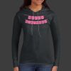 Ladies 100% Ring Spun Cotton Long Sleeve Hooded T Shirt Thumbnail