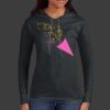 Ladies 100% Ring Spun Cotton Long Sleeve Hooded T Shirt Thumbnail