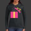 Ladies 100% Ring Spun Cotton Long Sleeve Hooded T Shirt Thumbnail