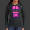 Ladies 100% Ring Spun Cotton Long Sleeve Hooded T Shirt Thumbnail