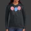 Ladies 100% Ring Spun Cotton Long Sleeve Hooded T Shirt Thumbnail