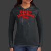 Ladies 100% Ring Spun Cotton Long Sleeve Hooded T Shirt Thumbnail
