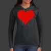 Ladies 100% Ring Spun Cotton Long Sleeve Hooded T Shirt Thumbnail