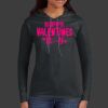 Ladies 100% Ring Spun Cotton Long Sleeve Hooded T Shirt Thumbnail