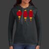 Ladies 100% Ring Spun Cotton Long Sleeve Hooded T Shirt Thumbnail