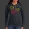 Ladies 100% Ring Spun Cotton Long Sleeve Hooded T Shirt Thumbnail