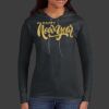Ladies 100% Ring Spun Cotton Long Sleeve Hooded T Shirt Thumbnail