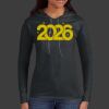 Ladies 100% Ring Spun Cotton Long Sleeve Hooded T Shirt Thumbnail