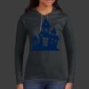 Ladies 100% Ring Spun Cotton Long Sleeve Hooded T Shirt Thumbnail