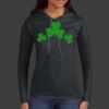 Ladies 100% Ring Spun Cotton Long Sleeve Hooded T Shirt Thumbnail