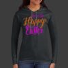 Ladies 100% Ring Spun Cotton Long Sleeve Hooded T Shirt Thumbnail