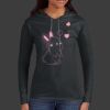Ladies 100% Ring Spun Cotton Long Sleeve Hooded T Shirt Thumbnail